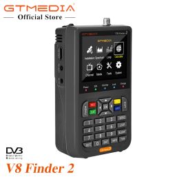 Box GTMedia V8 Finder 2 Signal numérique Signal Finder DVBS / S2 / S2X 1080P HD H.264 V8 FINDER2 TV SATFinder mieux que le compteur Finder