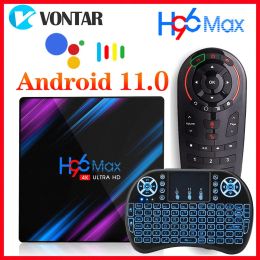 Box H96 Max RK3318 Smart TV Box Android 11 TVBOX 4K 4GB RAM 64 Go 32 Go Double WiFi Set Top Box H96max 2 Go 16 Go Google Voice Assintant