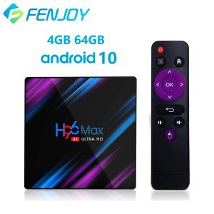 Box H96 Max RK3318 Smart TV Box Android 11 4G 64GB 4K YouTube WiFi Bt Odtwarzacz Multimedially H96Max TVBox Android10 Dekoder