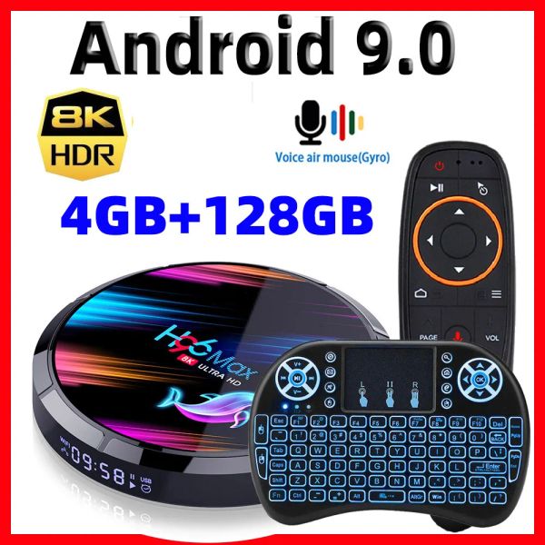 Box H96 Max X3 Smart Android TV Box Android 9.0 Smart Box 8K AMLOGIC S905X3 4GB 128G / 64G / 32G ROM 2.4G 5G WIFI 1000M 4K Player média