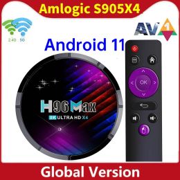 Box H96 Max x4 amlogic S905x4 Smart TV Box Android 11.0 4GB 64GB AV1 HDR+ 4K 60FPS Dual WiFi Google YouTube Android 11 Media Player