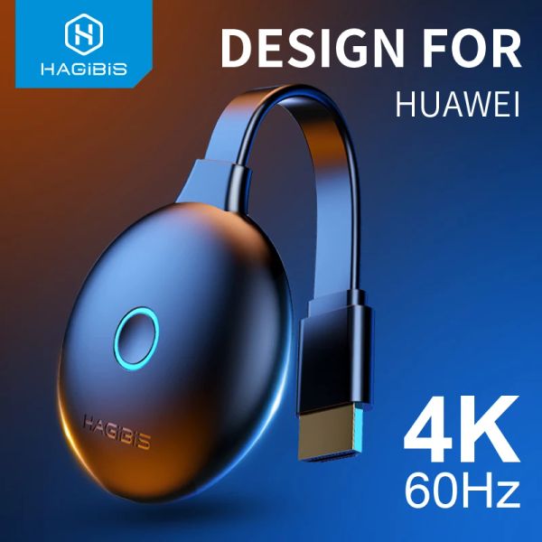 Box Hagibis HDMICOMPATIBLE DONGLE TV Stick Wireless WiFi Miracast Adapter 4K 1080P Récepteur d'affichage pour YouTube IOS Android