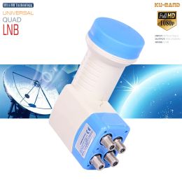 Box HD Digital Universal Ku Band Lnb para satélite receptor Dish TV HD Digital 0.1DB Quad LNBF SR4604 Tuner