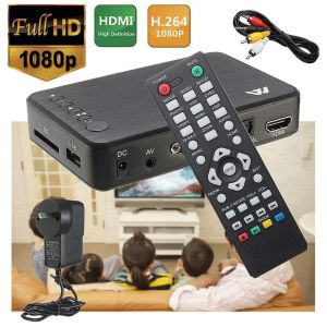 Box HD VGA AV Sortie Multimedia Player USB EXTERNE HDD Media Player Autoplay Box compatible TV pour SD U Disk Full HD 1080p