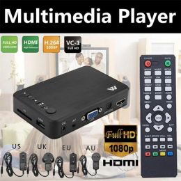 Box HD VGA AV Output Multimedia Player avec VGA SD HDD Media Player USB MINI TV TV Box Media Full HD 1080p HDMICOMPATIBLE