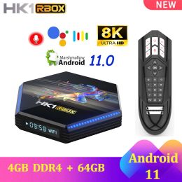 Box HK1 RBOX R2 DDR4 Smart TV Box Android 11 4 Go RAM 64 Go 32 Go RK3566 2.4g 5GHz WiFi 1000m BT 4K 8K TVBox Set Top Box Player Media Boîte