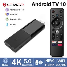 Box lemfo iatv q3 smart tv stick Android 10 4k HDR10 Allwinner H313 ATV HDR Portable TV Préfixe 2.4G / 5G WiFi BT5.0 OTG Media Player Player