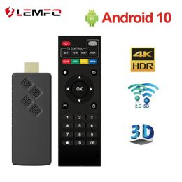 Box Lemfo Q2 Smart TV Stick Android 10 Quad Core Arm Cortex A53 2 Go 16 Go 4k H.265 2.4g5.8g WiFi Streaming Smart TV Box 2 Go 8 Go