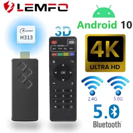 Box Lemfo Q2 TV Stick Android 10 Quad Core Arm Cortex A53 2 Go 16 Go Prise en charge 4K BT5.0 2.4G5.8G WiFi Streaming Smart TV Box 2 Go 8 Go