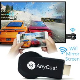 Box M2 Plus TV Stick WiFi Affichage Récepteur Anycast DLNA Miracast AirPlay Adaptateur HDMICOMPATIBLE pour Android iOS Mirascreen Dongle