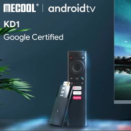 Box Mecool KD1 TV Stick Amlogic S905Y2 TV Box Android 10 2GB 16GB Ondersteuning Google Certified Voice 1080P 4K 2.4G 5G WiFi BT TV Dongle