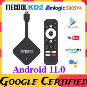 Box MECOOL KD2 AMLOGIC S905Y4 Android 11.0 TV Stick Android 11 TV Box Google Support Certifie