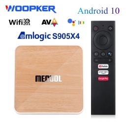 Box MECOol KM6 Deluxe Edition Smart TV Box Android 10 Amlogic S905X4 BT5.0 WiFi 6 Google certifié 4G 64G AV1 1000M 4K SET TOP TOP BOX