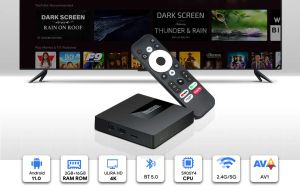 Box Mecool KM7 ATV Smart TV Box Android 11 Google Certified TVBox 2GB 16GB AMLOGIC S905Y4 Ondersteuning 2.4G/5G WiFi BT4.2 Set Topbox 4K