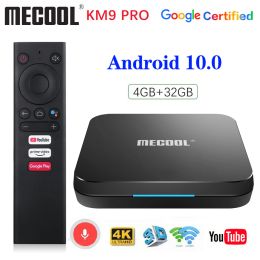 Box MECOOL KM9 Pro TV Box 4 Go 32 Go 2G 16G AndroidTV Google Certifié KM3 ATV Android 10 4 Go 64 Go Amlogic S905X2 4K WiFi Media Player