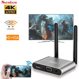 Box Mirascreen Auto Wireless Miracast 5G 4K Dual Antenne Display HD TV Stick Adapter HD VGA AV 1080P WiFi Display TV -ontvanger Dongle