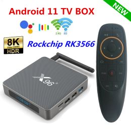 Box Nouveau X96 X6 TV Box Android 11 8 Go RAM 128 Go RK3566 Prise en charge 4K Dual WiFi 1000M 4 Go 64 Go 32 Go Player multimédia Set Top Box Receiveurs TV