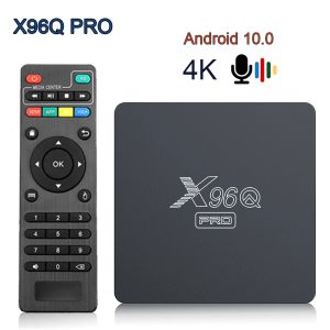 Box le plus récent x96Q Pro Smart TV Box Android 10 Allwinner H313 2 Go 16 Go X96Q Pro 2.4G WiFi 4K HD Settop Box 1G8G VS X96