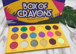 Box of Crayons Palette de fards à paupières 18 Color Shimmer Matte Palette de fard à paupières Makeup Shadow Dhl2503714