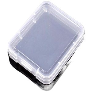 Caja protectora, contenedor de tarjetas, cajas de tarjetas de memoria, herramientas de plástico transparente, almacenamiento fácil de llevar, reutilización práctica