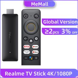 Box REALME 4K Smart TV Stick 1080p Global Version 1/2 Go RAM 8 Go Rom Arm Cortex A35 Quad Core Bluetooth 5.0 Google TV Stick Android