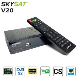 Box Satellite Receiver Skysat V20 H.265 HEVC DVB S2 TV Box HD met LAN Port RJ45 Satellite TV -receptor