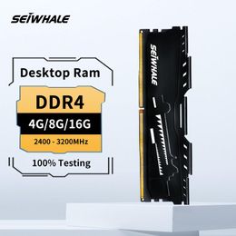 Box Seiwhale Memoria RAM DDR4 8GB 16GB 32 GB 2666MHz 3200MHz 3600MHz Desktopgeheugen Udimm compatibel met AMD Ryzen Intel