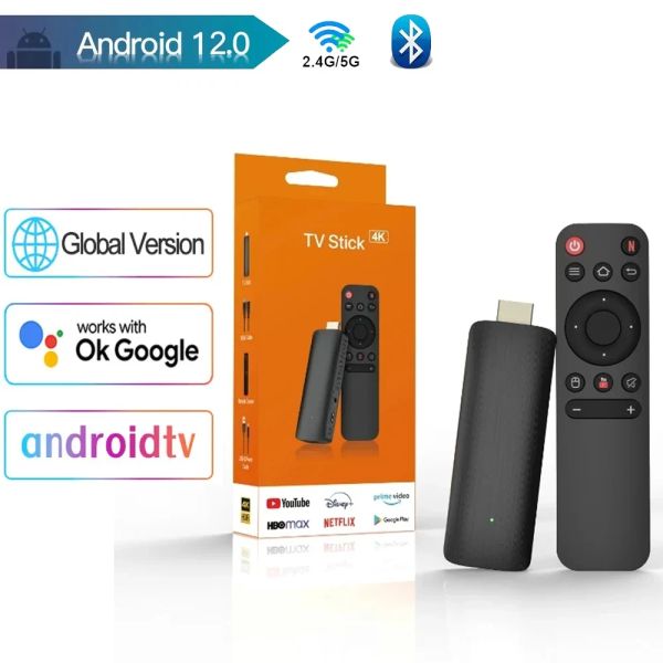 Box Smart TV Stick H313 Android 12 TV HDR Settop Box OS 4K BT5.0 WiFi 6 2.4 / 5G Smart Stick Android TV Box Stick Portable Portable