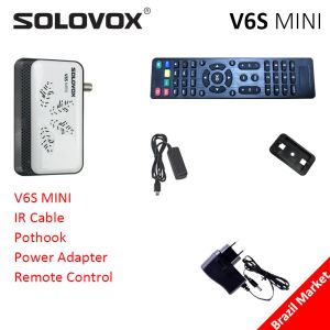 Box Solovox V6S Mini Brésil Split Bulk Ship 2G RAM H.265 DVB S2 Satellite TV Receiver Priseur M3U Xtream Stalkermac Clinesdecoder