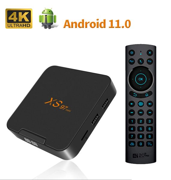 Box SX97 Mini Android TV Box Amlogic S905W2 Android 11 Smart TV 4K 4K 32 Go WiFi 2.4G / 5G BT 5.0 Set Top Box Receivers TV Player TV