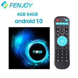 Box T95 H616 Smart Android TV Box Android 10 Prise en charge du WiFi BT 6K 3D YouTube Google Play 4G 64 Go Set Top Box 2022 Player média