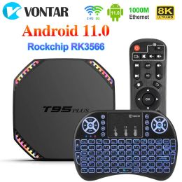 Box T95 Plus Smart TV Box Android 11 8 Go RAM 64 Go Rockchip RK3566 Prise en charge 4K WiFi 1000m 4 Go 32 Go Media Player T95Plus Set Top Tvbox