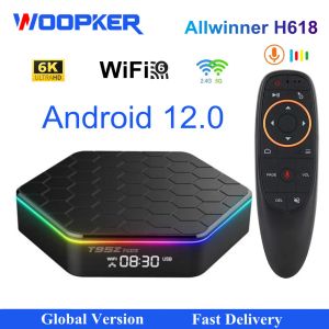 Box T95Z Plus Android 12.0 TV Box Allwinner H618 6K 2.4G 5G Dual Band WiFi6 BT5.0 Media Player 4GB 64B Version globale Set Top Box