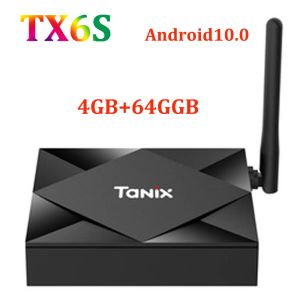 Box Tanix TX6S TV BOX Android 10.0 Allwinner H616 Quad Core 4 Go 64 Go 2.4g / 5g double wifi youtube 6k HDR Google TX6 Smart Media Player