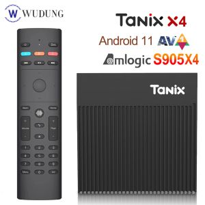 Box Tanix X4 Android 11.0 Smart TV Box Amlogic S905X4 AV1 4GB RAM 32GB/64GB ROM 2.4G5G Dual Wifi Media Player Set Topbox PK X96 X4