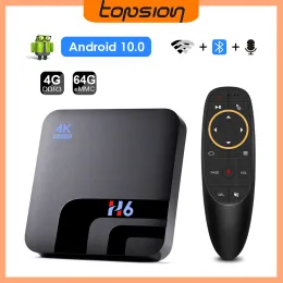 Box Topsion Android TV Box Android 10 6K Media Player 3D Smart TV Box 4G 64GB 2.4 5GWIFI BLUETOOTH TV Box Set Top Box