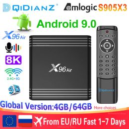 Box TV Box Android Smart TV Box X96 Air Android 9.0 8k Double WiFi BT Media Player Play Fast TV Set Top Box X96air vs H96max