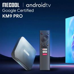 Box TV Box pour Netflixs MECOol KM9 Pro Android 10 TV Box 4G DDR4 Settop Box WiFi BT 4.1 Amlogic S905X2 Android 9.0 Player média