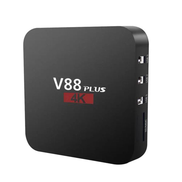 Box TV Settop Box pour Android 7.1 V88 Plus RK3229 Quad Core 1080p 2 + 16 Go Miracast DC 5V / 2A AC 110240V 50 / 60Hz TV Box V88 Plus