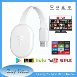 Box TV Stick Wireless HDMICOMPATIBLE 1080P pour Chromecast 3 pour Netflix WiFi Affichage Receiver TV Écran Mira Cast Dongle Anycast