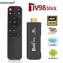 Box TV98 Android Big TV HDR Set Top 4K WiFi 6 2.4 / 5.8g Android 12.1 Sticks Smart Android TV Box Stick Portable Media Player