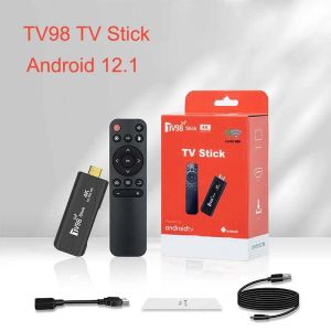 Box TV98 TV Stick Android 12.1 4K HD TV Box 2.4G / 5G Dual WiFi Smart TV Box H.265 Media Player TV Receiver