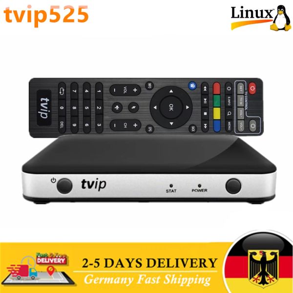 Box TVIP525 TV Box 4K UHD S905W Quad Core 2.4/5G WiFi 1GB 8GB TVIP 525 Set de OS Linux Box TVIP Player Media Player en Alemania