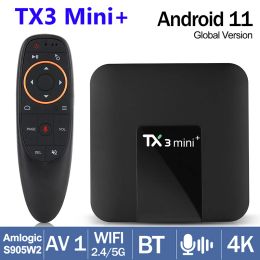 Box TX3 Mini+ 2GB 16GB/1 GB 8GB Android 11 Smart TV Box Amlogic S905W2 2.4G/5G WiFi 4K Media Player TX3Mini TVBox Digitale set Top