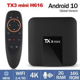 Box TX3 Mini Allwinner H616 Quad Core Android 10 TV Box 2.4G/5G WiFi 4K Media Player 2G 16G Tanix Box Vs X96Q Set Top Box