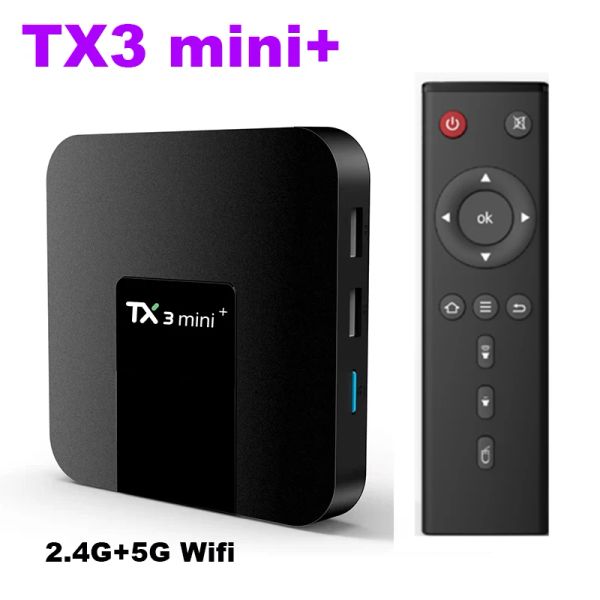 Box TX3 Mini + Android 11.0 Smart TV Box Amlogic S905W2 2.4G 5G WIFI 2G 16G TANIX TX3MINI PLU