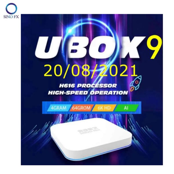 Box UBox9 Pro 4GB 64GB Android TV Box Ai Voice Dual Wifi Hot en Japón Corea Singapur USA Canadá Francia NZ AUS