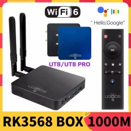 Box UgoOS UT8 Pro TV Box Android 11.0 RK3568 Media Player DDR4 8GB RAM 64GB ROM WIFI6 1000M BT5.0 4K UT8 SET TOPBOX 4GB 32GB