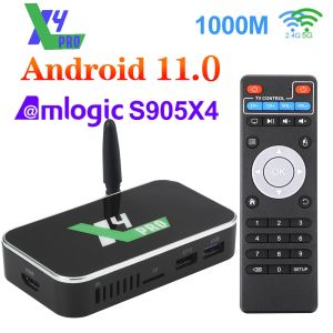 Box UgoOS X4 Pro Android 11.0 Smart TV Box Amlogic S905X4 4GB 32 GB 1000m Wifi Set Topbox 4K Media Player TV ontvangers vs X3 Pro KM6
