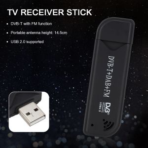 Box USB 2.0 Digital TV Stick DVBT DAB FM Antenna Receiver mini dongle vidéo pour la télévision ménage
